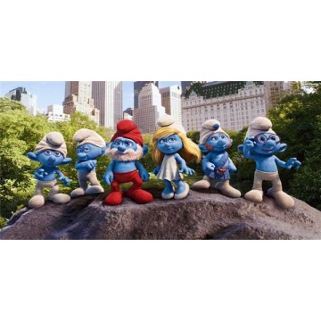The Smurfs Photo License Plate 