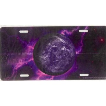 Earth With Binary Code Photo License Plate