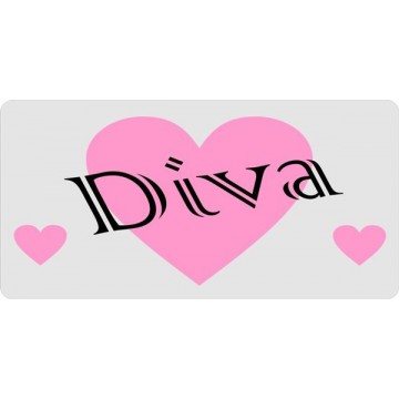 Diva Photo License Plate 