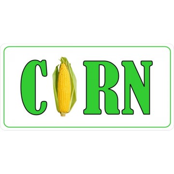 Corn Photo License Plate 