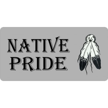 Native Pride Photo License Plate 