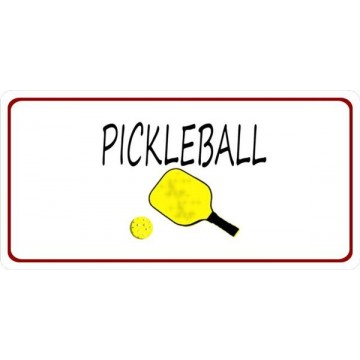 Pickleball Photo License Plate 