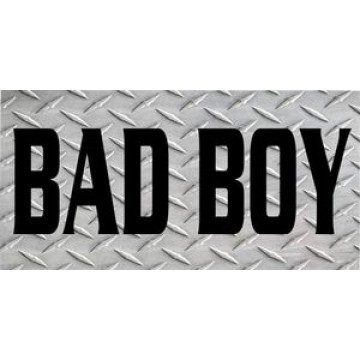 Bad Boy Diamond Plate Photo License Plate 
