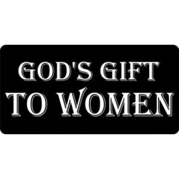 Gods Gift To Woman Photo License Plate 
