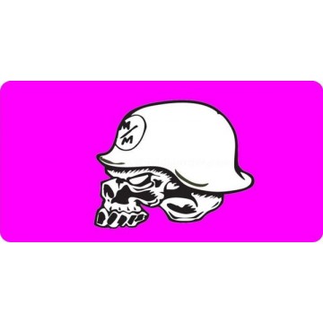Metal Mulisha On Pink Photo License Plate 