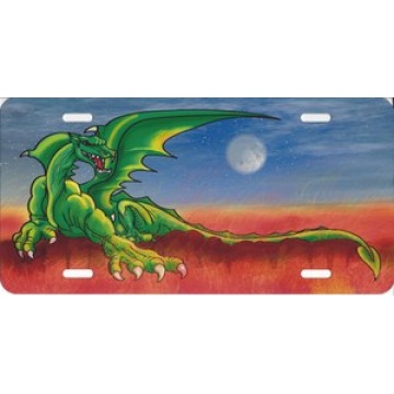 Dragon Airbrush License Plate 