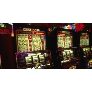 Slot Machine Photo License Plate 
