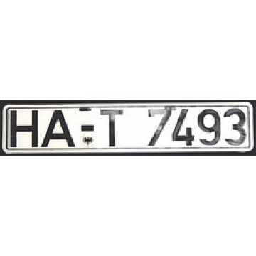 European Style German License Plate 