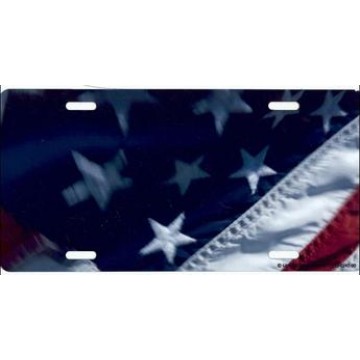 U.S. Flag Photo License Plate