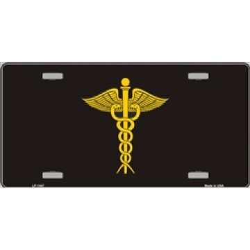 Medical Doctor Emblem Metal License Plate 