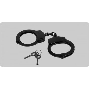 Handcuffs Photo License Plate 