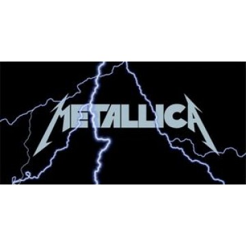Metallica Lightning Photo License Plate