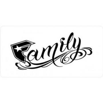 Famous Family Clothing Photo License Plate