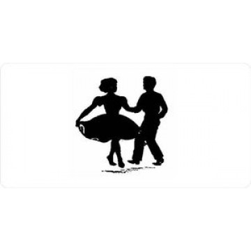 Square Dancers Photo License Plate