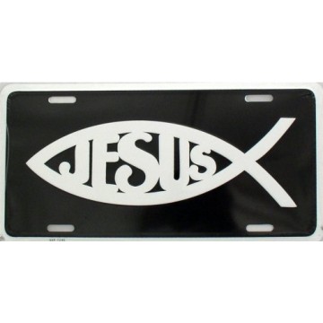 Jesus Fish License Plate 