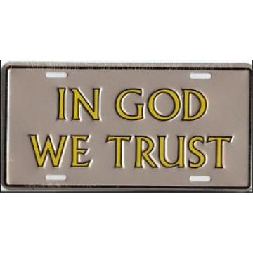In God We Trust License Plate 