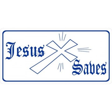 Jesus Saves Photo License Plate