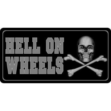 Hell On Wheels Photo License Plate 