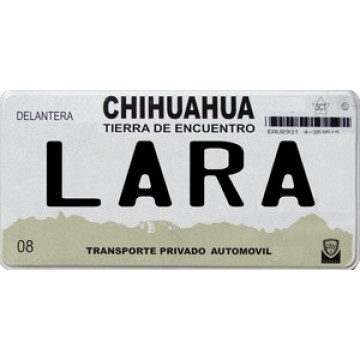 Mexico Chihuahua Photo License Plate 