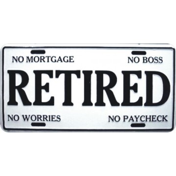 Retired License Plate 