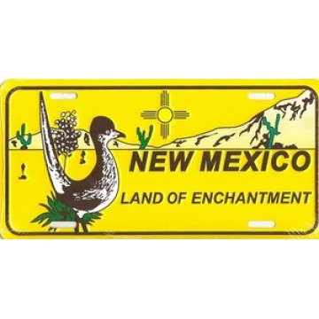 New Mexico Land Of Enchantment Metal License Plate