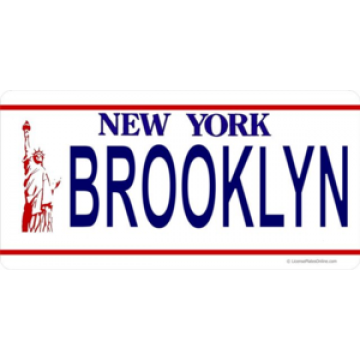 New York Brooklyn Photo License Plate 
