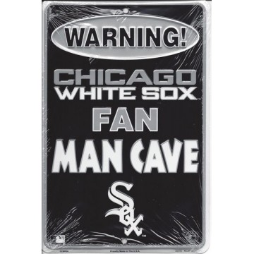 Chicago White Sox Man Cave Metal Parking Sign 