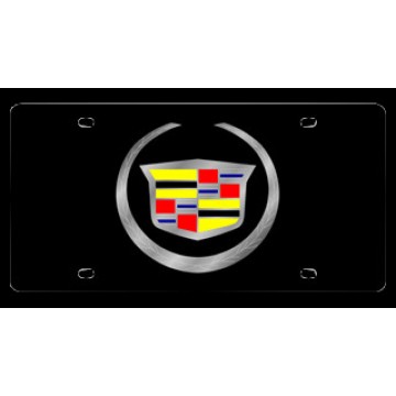 Black Cadillac Laser License Plate 