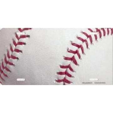 Baseball Airbrush License Plate 