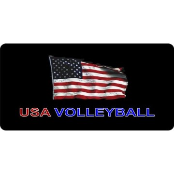USA Volleyball Photo License Plate 