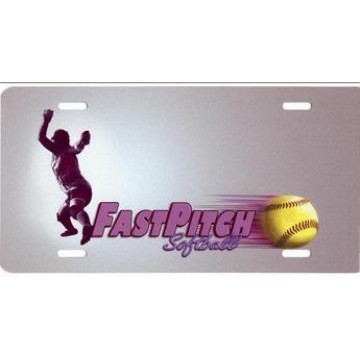 Fastpitch Softball License Plate 