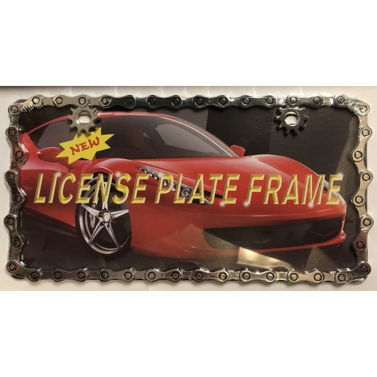 Bike Chain License Plate Frame