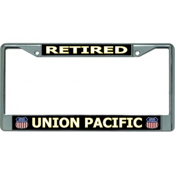 Union Pacific Retired Chrome License Plate Frame