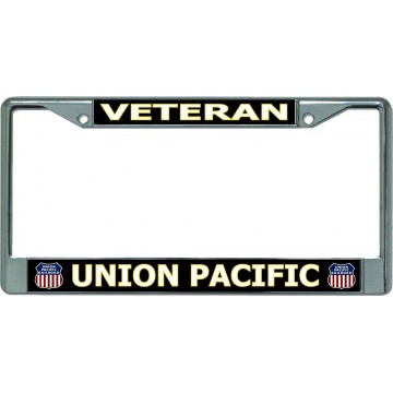 Union Pacific Veteran Chrome License Plate Frame