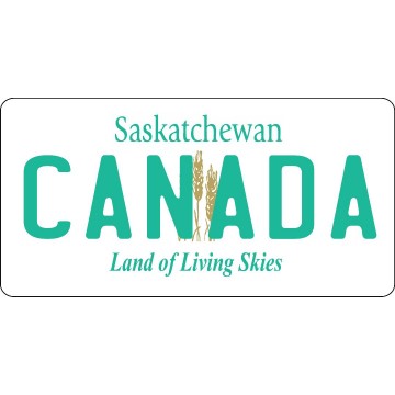 Saskatchewan Canada Photo License Plate