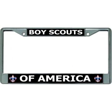 Boy Scouts Of America Chrome License Plate Frame