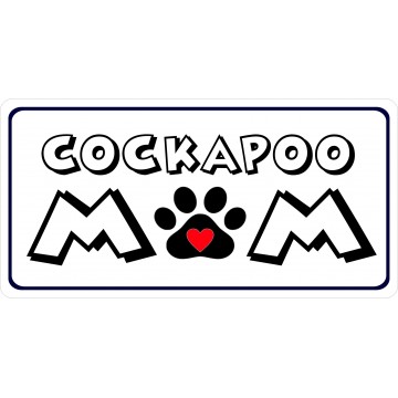 Cockapoo Mom Photo License Plate