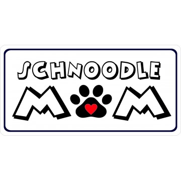 Shnoodle Mom Photo License Plate