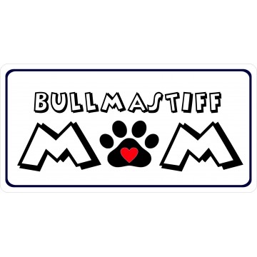 Bull Mastiff Mom Photo License Plate