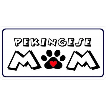 Pekingese Mom Photo License Plate