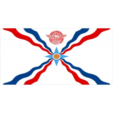 Latin Assyrian Flag Photo License Plate