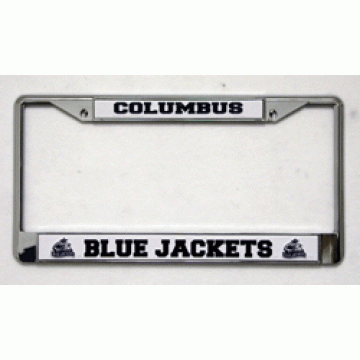 Columbus Blue Jackets Chrome License Plate Frame 