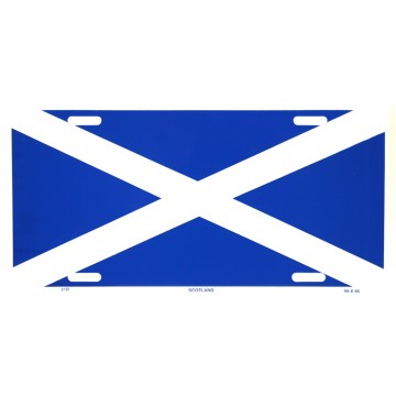 Scotland Flag Metal License Plate