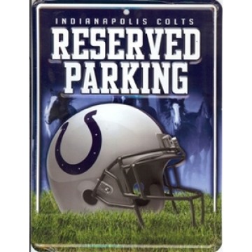 Indianapolis Colts Metal Parking Sign 