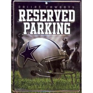 Dallas Cowboys Metal Parking Sign 