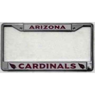 Arizona Cardinals Chrome License Plate Frame 