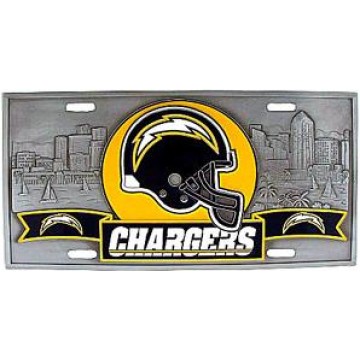 San Diego Chargers - 3D Collector License Plate 