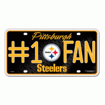 Pittsburgh Steelers #1 Fan License Plate 