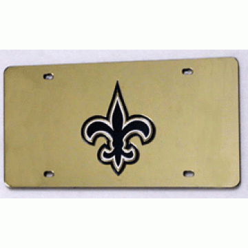 New Orleans Saints Laser License Plate 