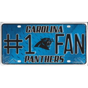 Carolina Panthers #1 Fan License Plate